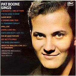 Cover image of Pat Boone Sings