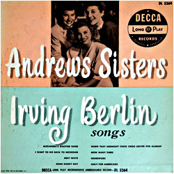 Cover image of Irving Berlin Songs
