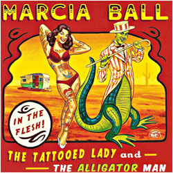 Cover image of The Tattooed Lady And The Alligator Man